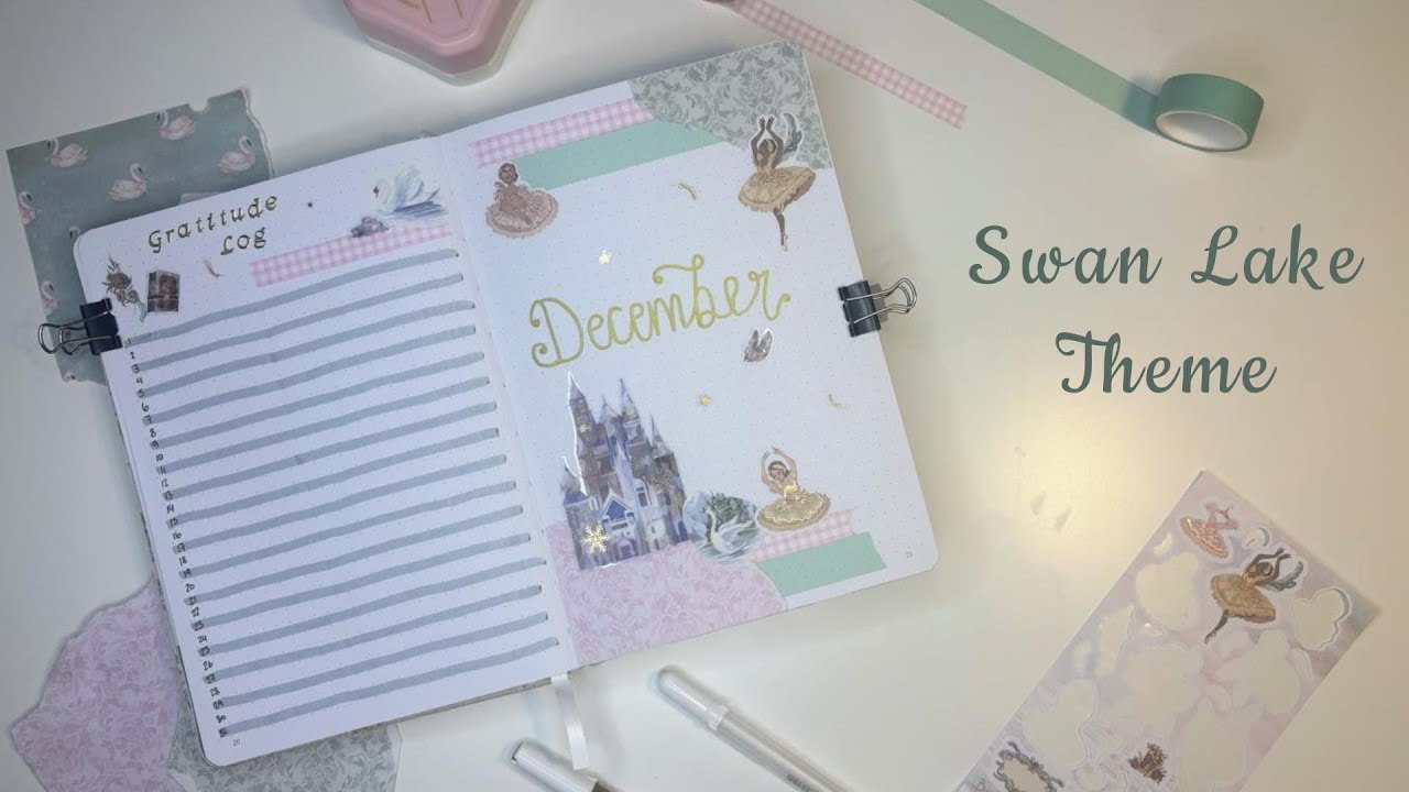 Настройка Bullet Journal для Лебединого озера в декабре