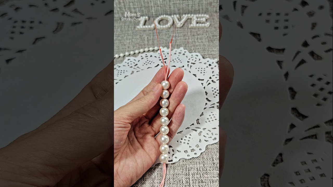Easy Bead Stringing Hack ✨ | No Needle Needed | DIY Beaded Bracelet 