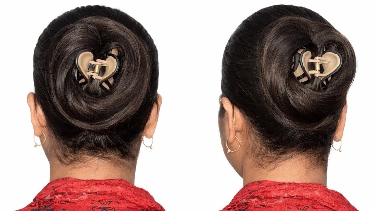 1 Minute Elegant Hairstyle For Summer || Claw Clip Bun Hairstyle 2026 || Quick Bun Hairstyle 