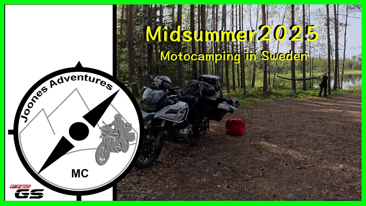 Motocamping in Sweden Midsummer eve 2025