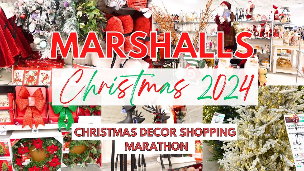 CHRISTMAS 2024 AT MARSHALLS! | MARSHALLS CHRISTMAS DECOR 2024 SHOPPING| Christmas Decor 2024