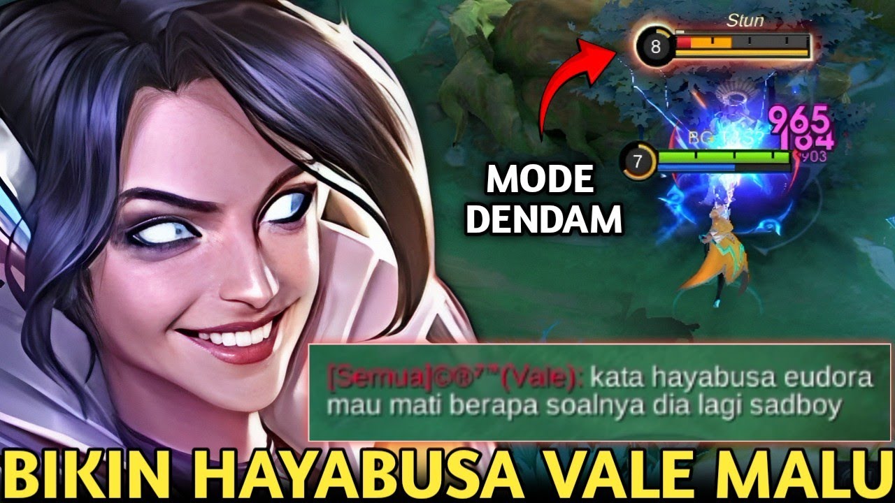 EUDORA MODE DENDAM PSIKOPAT! LOCK VALE SOMBONG & HAYABUSA YANG SI PALING SADBOY SAMPE MALU BGT! MLBB
