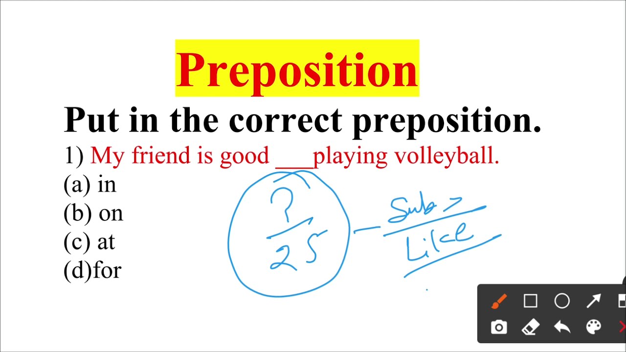 Preposition Exercise | Most Important 25 Fixed Prepositions in English Grammar