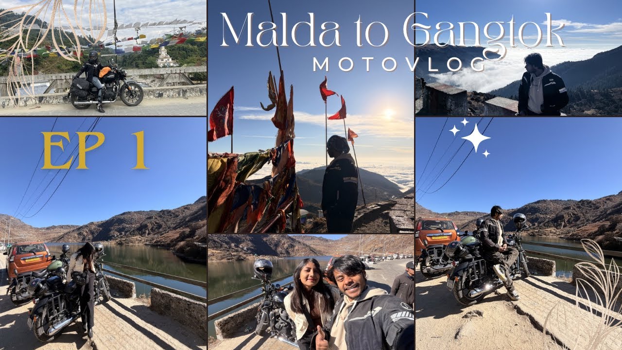 Malda to Gangtok 🏍️ Epic Bike Ride Meteor 350 |Journey Begins! Day 1