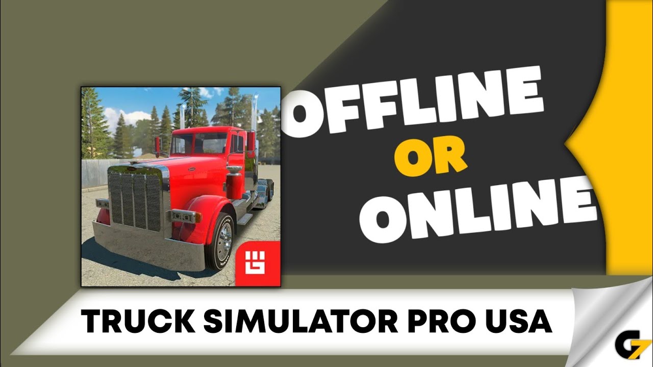 Truck Simulator PRO USA game offline or online ?
