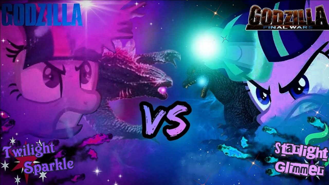 MV Godzilla & Twilight Sparkle vs. Godzilla FW & Starlight Glimmer (Godzilla Meets My Little Pony)