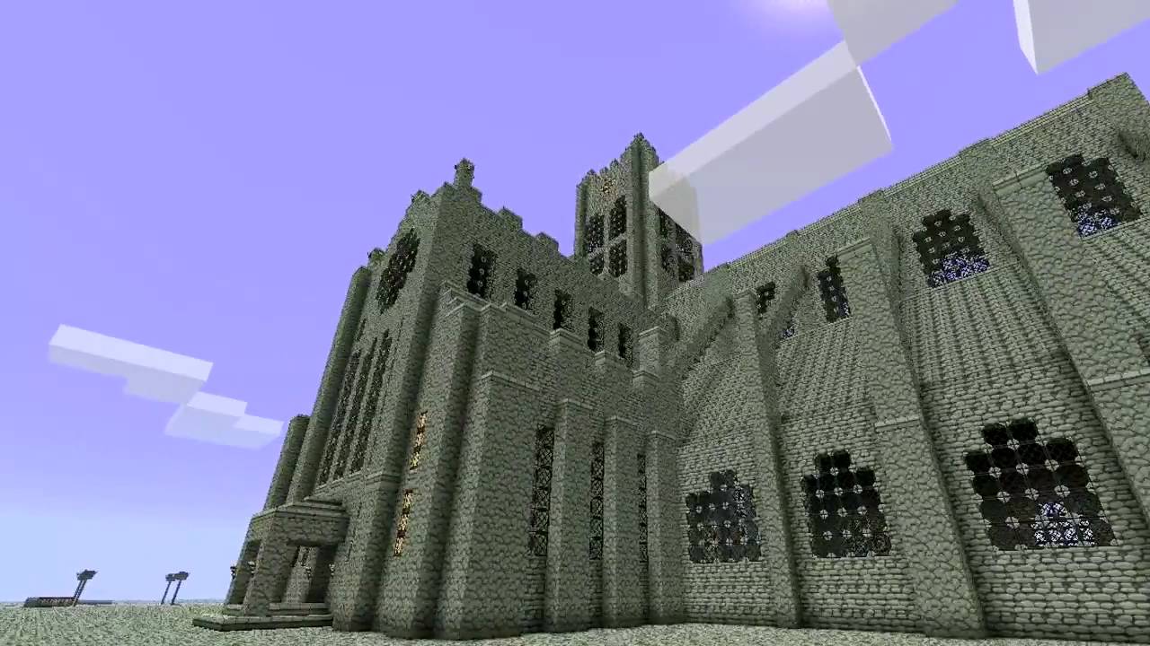 Minecraft Cathedral Timelapse Build