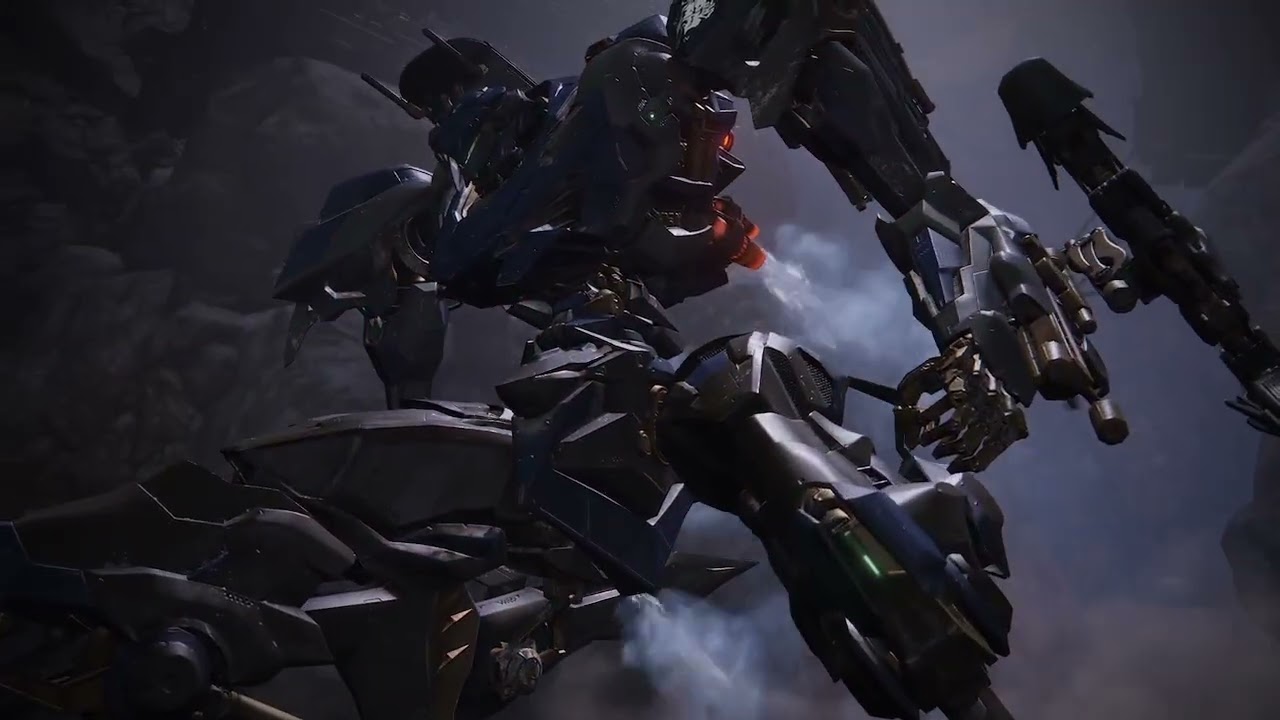 Armoured core 6 (melee build Vs V4 Rusty & Middle Flatwell)