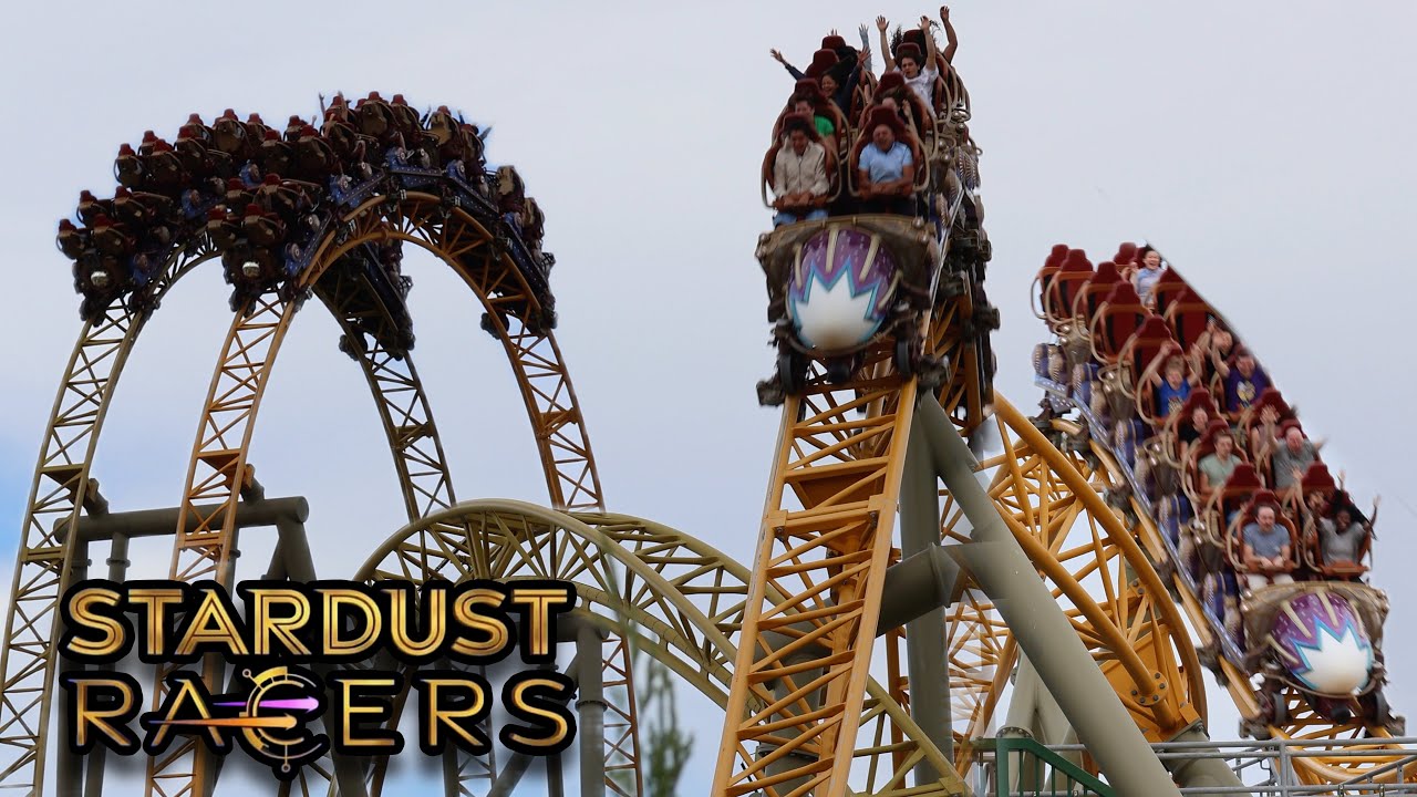 Stardust Racers 4K Off-Ride Footage | Universal Epic Universe | 2025
