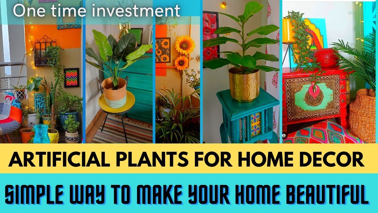 Artificial plants for Home Decor ll Artificial plants ll Artificial plants Haul