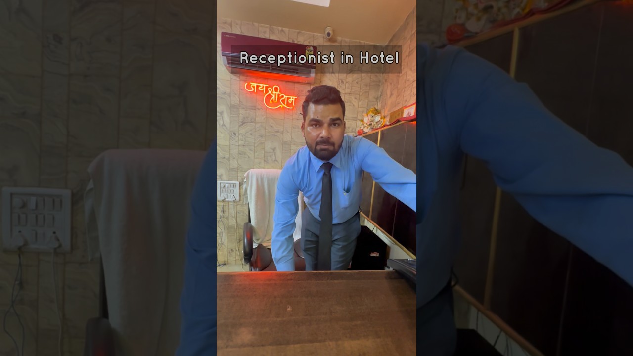 Receptionist in Hotel #receptionist #reception #hotel #youtube #trending #foryou #shahidubrania