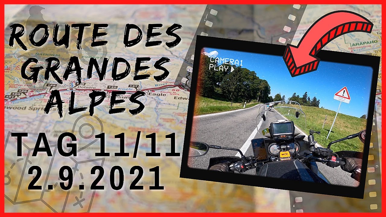 🇫🇷 🏍🏔 France 2'000 KM MOTORCYCLE-ADVENTURE ⛺️ - Route des Grandes Alpes, Day 11/11