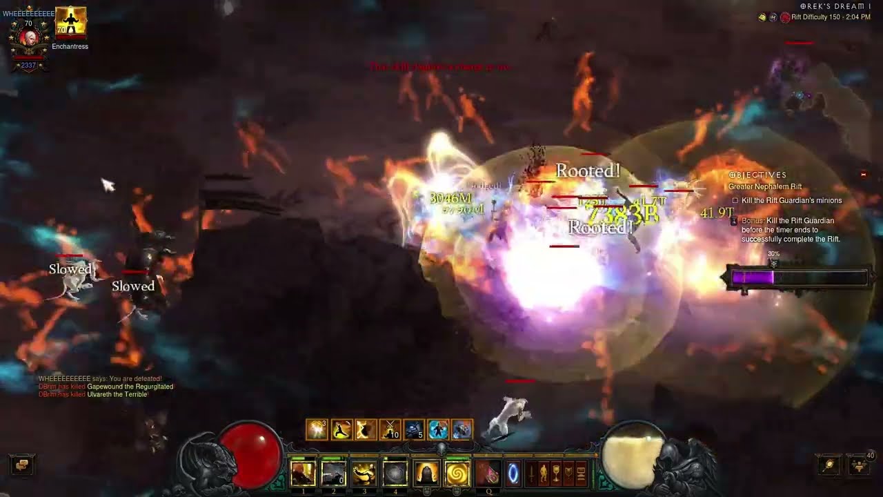 Diablo 3 [Season 34] SSF SC Lod Wave of Light Monk Solo GR150 in 