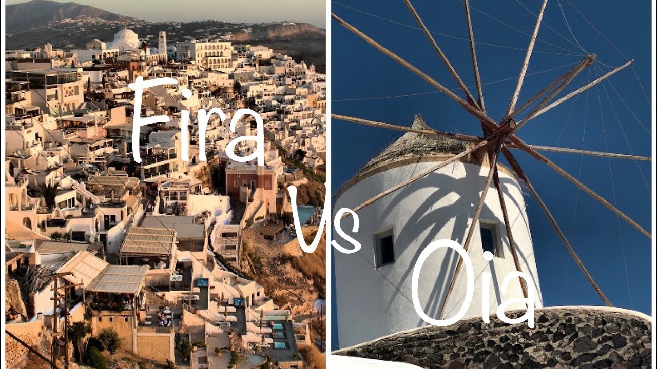 Fira Vs Oia 🇬🇷 (Santorini, Greece) In 5K