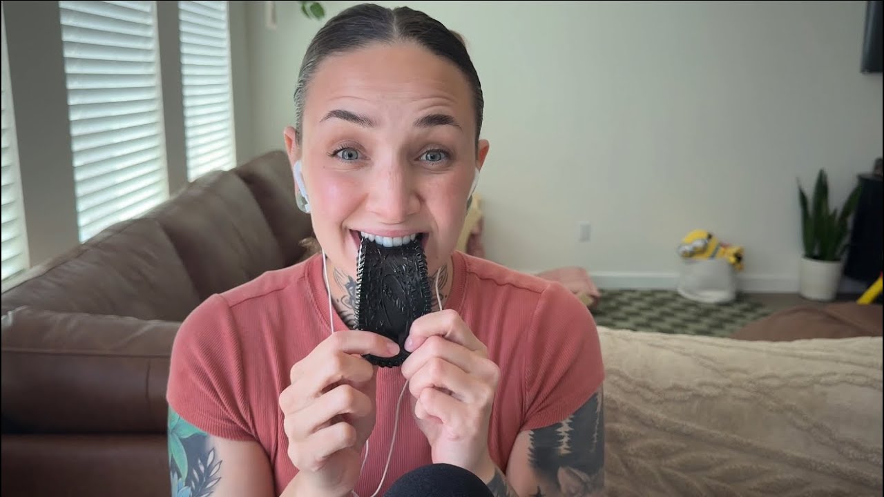 ASMR CHEWING ON SQUISHY TOYS