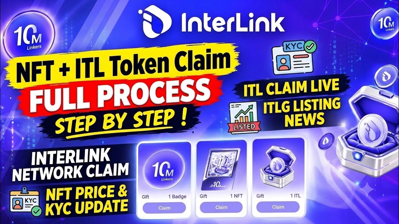 Interlink NFT + ITL Token Claim Process 🔥 | Interlink NFT Price, KYC Update & ITLG Listing News