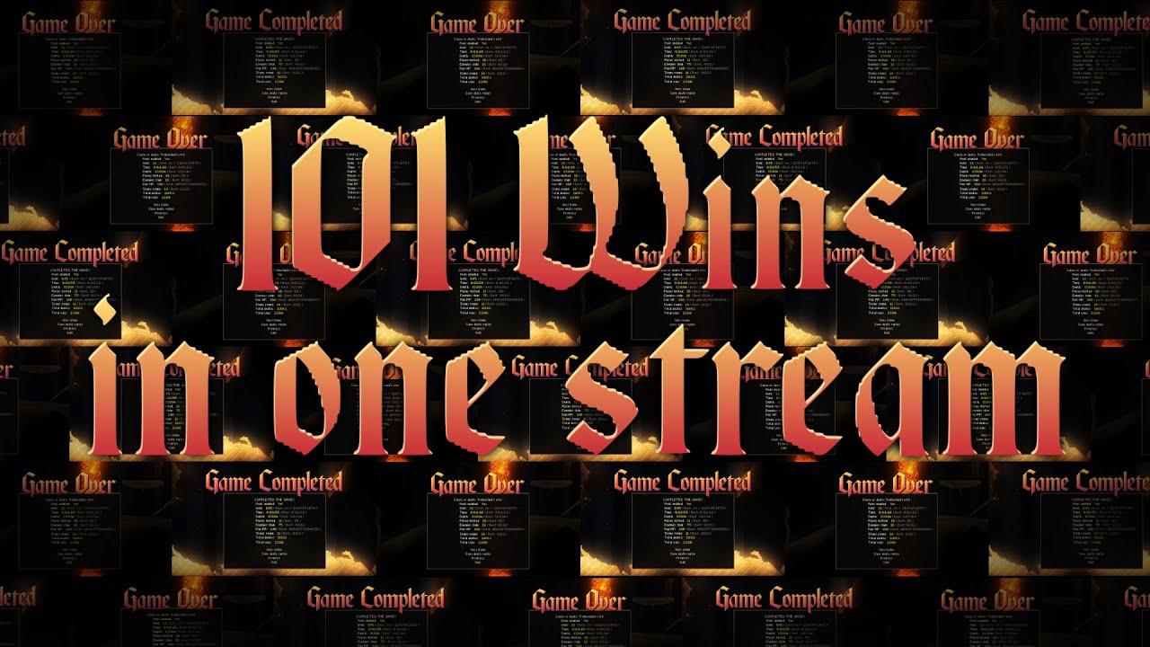 101 Noita Wins In One Stream