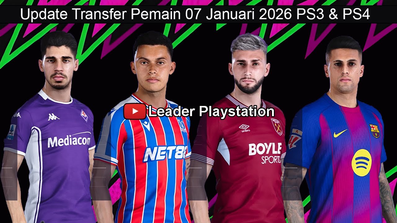 Обновление информации о трансферах игроков от 7 января 2026 г. eFootball PS3 и PS4