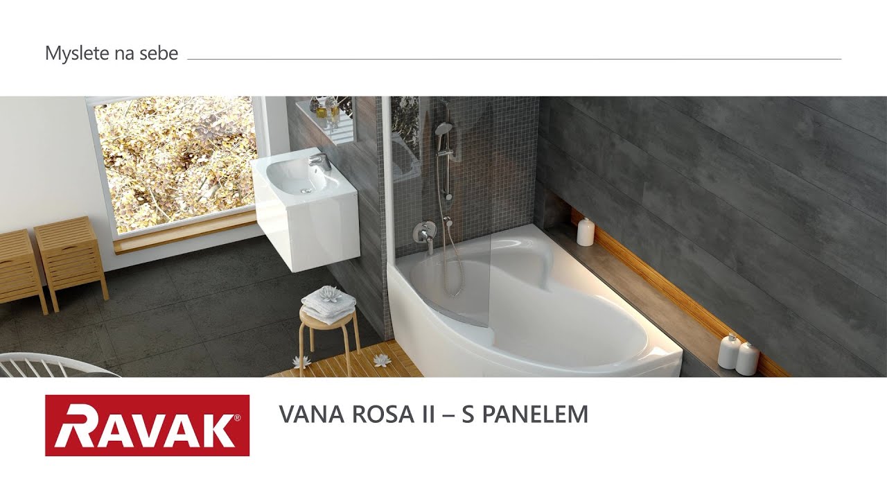 RAVAK montážní návod - Vana Rosa II (s panelem)