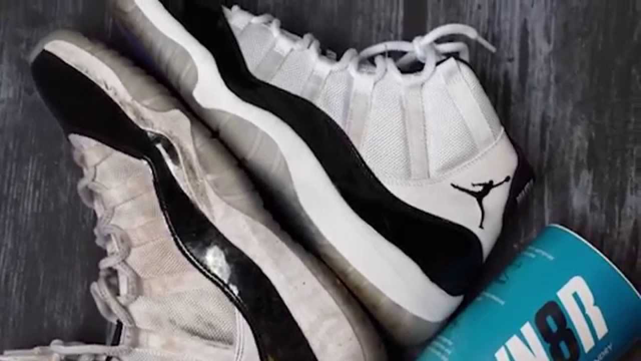 How to deep clean Jordan 11 Concords (Dirty Mesh)