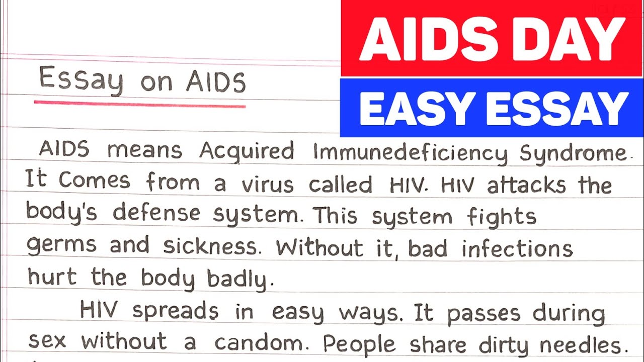 Эссе о СПИДе на английском языке || Эссе о СПИДе на английском языке || #AIDSESSAY