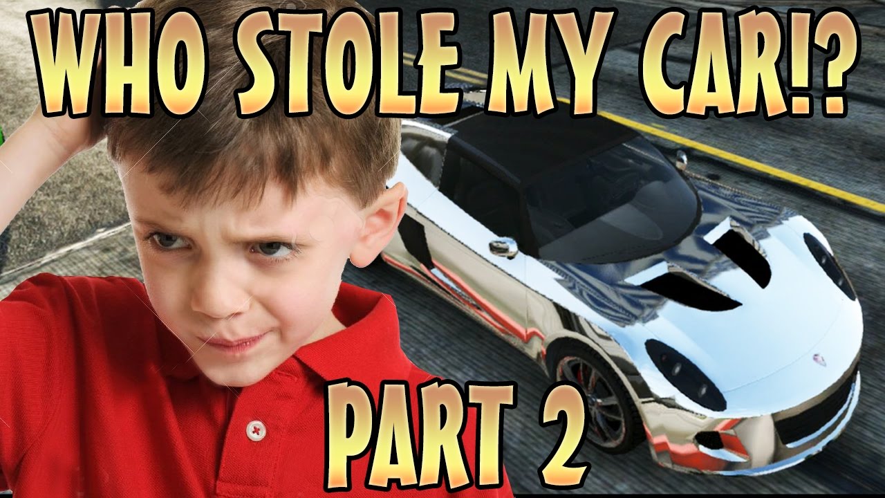 STEALING KIDS CAR WHILE INVISIBLE PART 2! (GTA 5 Funny Trolling)