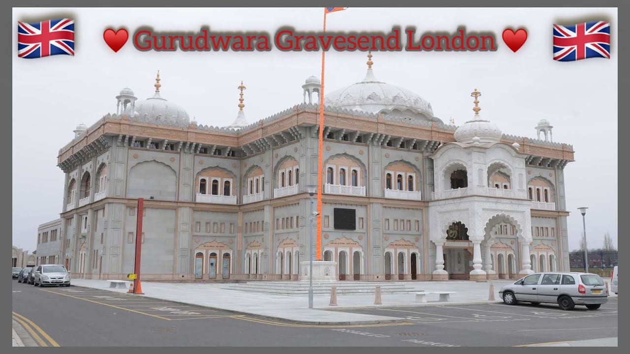Beautiful and Biggest Gurudwara in the europe ( Gurudwara Gravesend kent London ) 🇬🇧♥️ #london #vlog