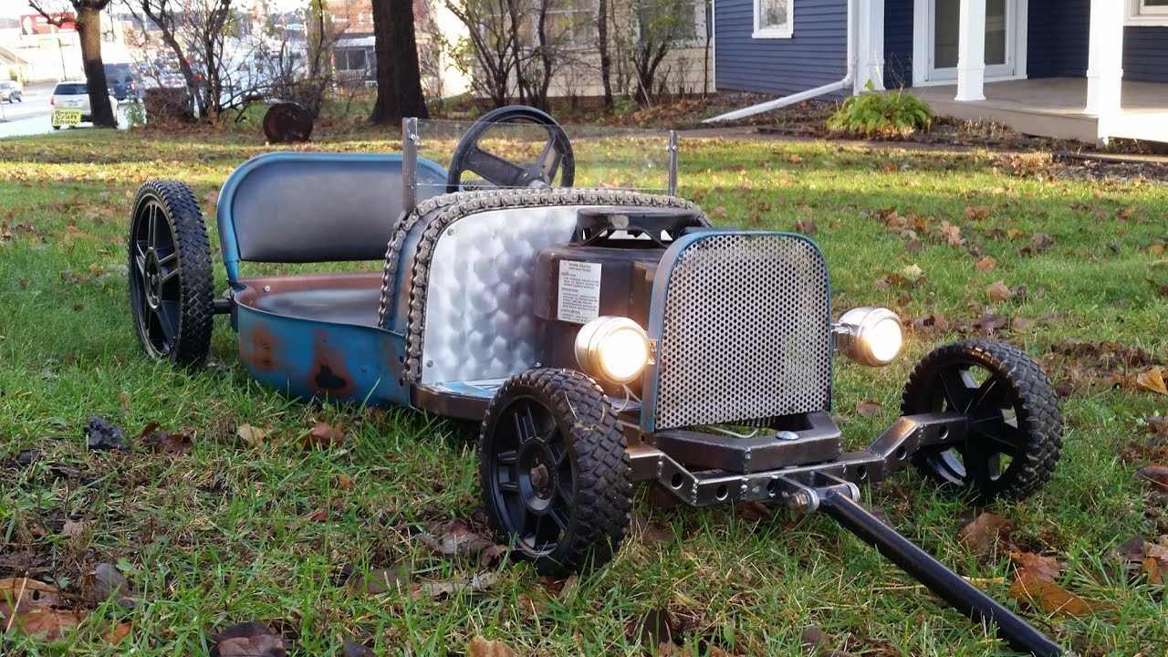 Push mower rat rod wagon