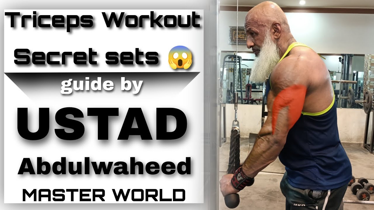 Triceps workout | Heavy training | Bodybuilder workout guide by ustad abdul waheed