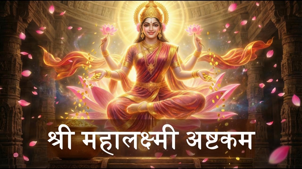 Shri Mahalakshmi Ashtakam with Lyrics | माँ लक्ष्मी मंत्र | 🪔 धन और समृद्धि के लिए शक्तिशाली मंत्र