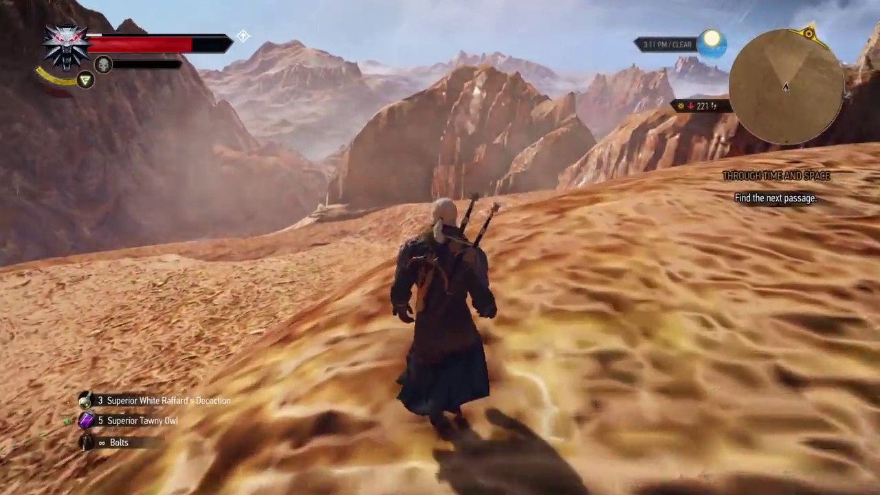 The Witcher 3 [Ddiddiwedht Desert] - Exploring outside the map