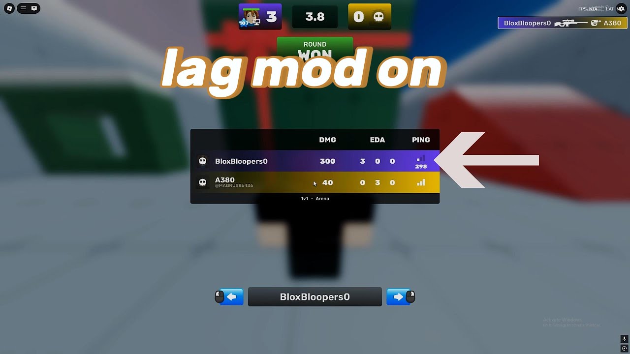 Lag Mode On (Ft. rivels) #roblox #rivals