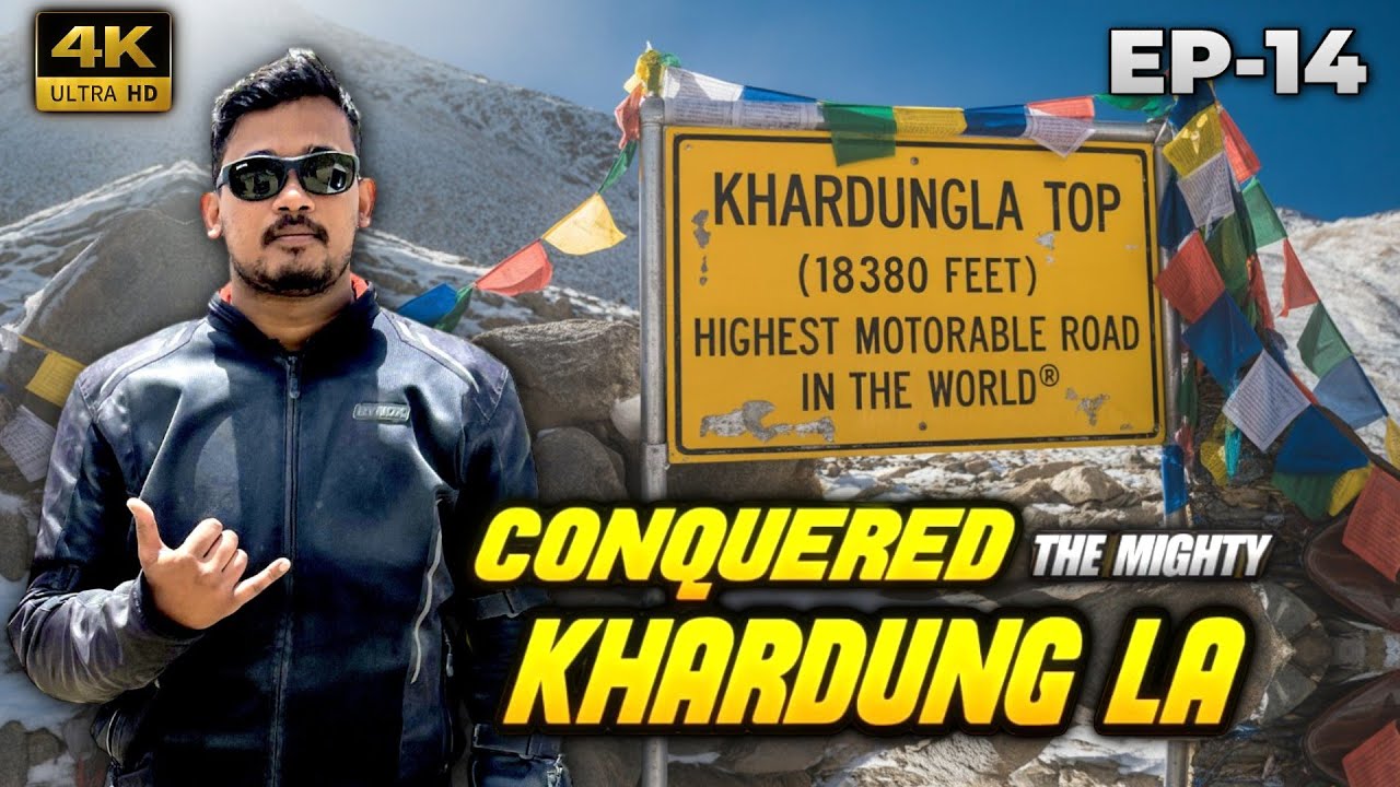 LEH TO KHARDUNG LA PASS | EP 14 | LADAKH RIDE 2025