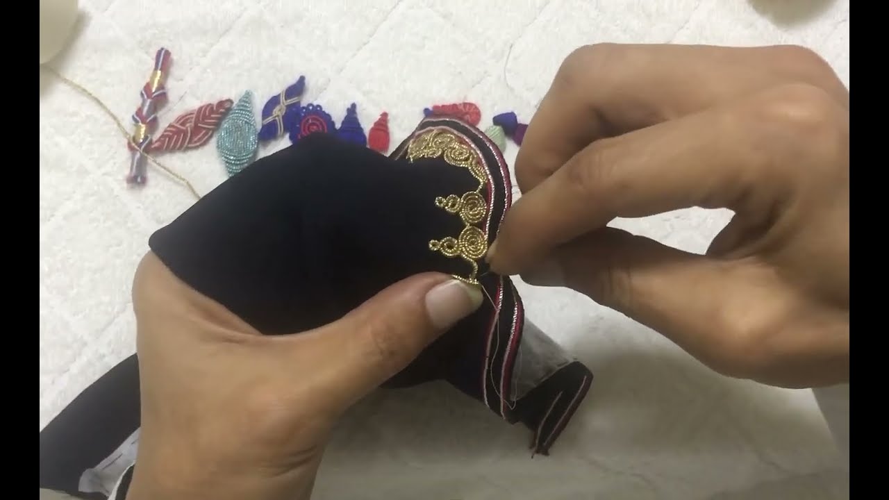 تعليم الخياطة التقليدية والفصالة والنقش على الثوب الحلقة 27  (الدُّولار والدّبانة)
