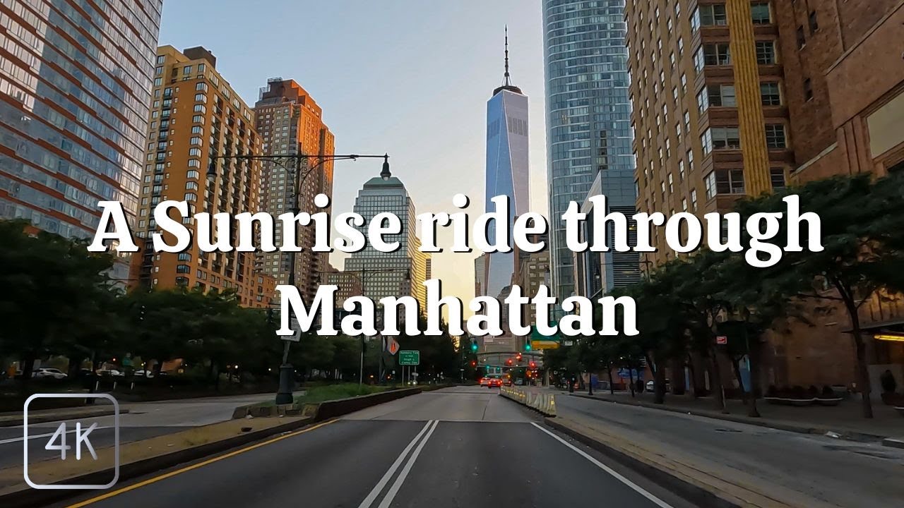 New York Driving Experience. From Queens to Manhattan Sunrise Ride.
