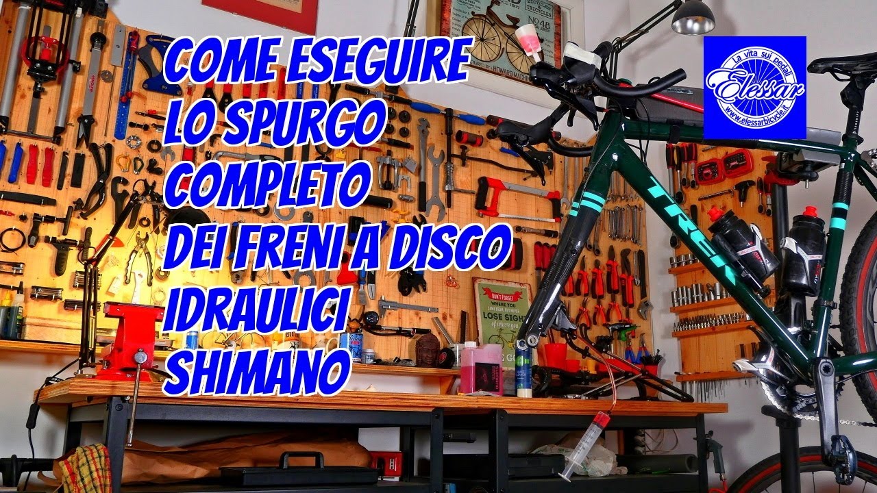 Sostituzione completa (spurgo) olio freni idraulici Shimano