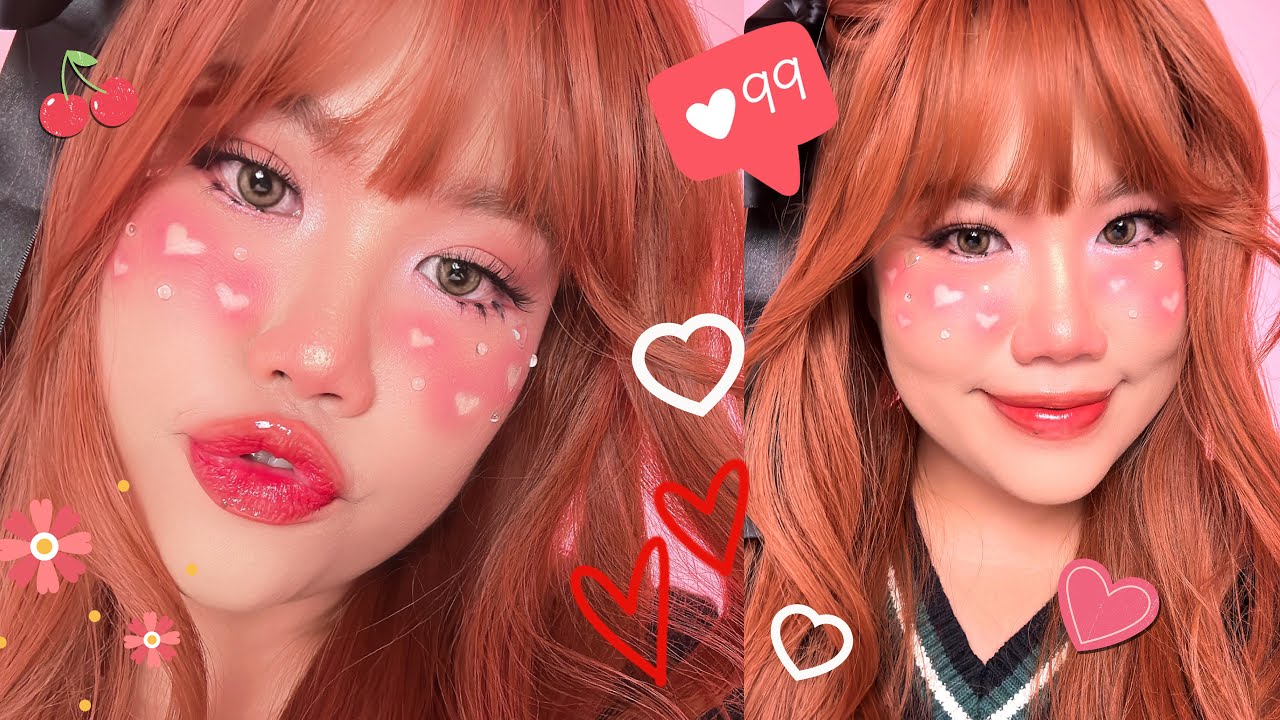 อยากแต่งก็แต่ง EP56 : แต่งหน้าคิ้วท์ๆ รับวาเลนไทน์ Valentine's Kawaii Makeup | Baroctar