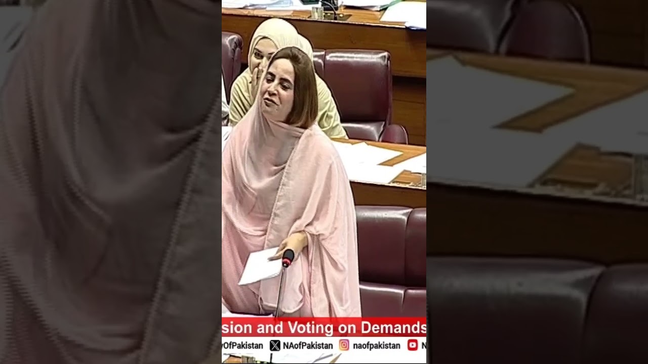 interesting dialog between NA Speaker and PTI leader Zartaj Gul during Budget Session