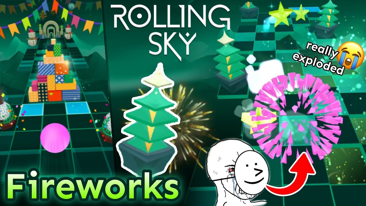 [EXPLODING Moment 🎇] Rolling Sky - Fireworks