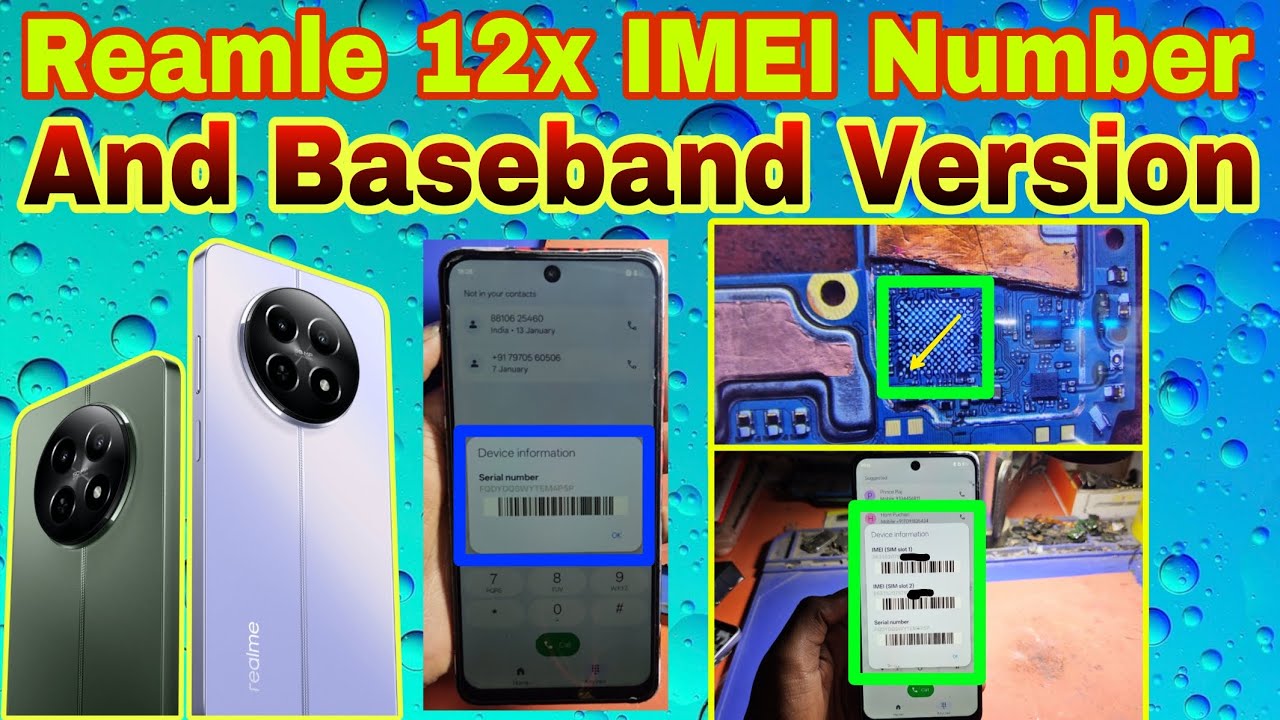 Reamle 12x IMEI Number And Baseband Version Not Work Show Problem 100% Solution || New Software || 🙏