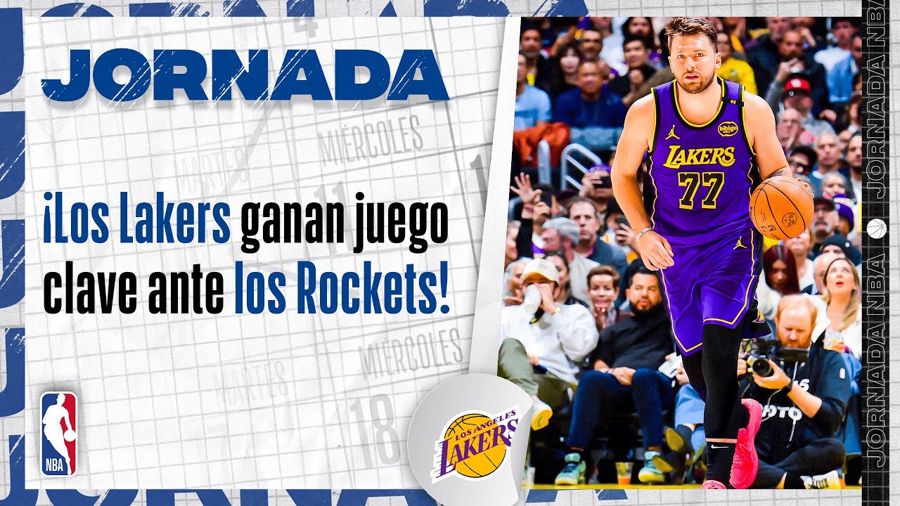 ¡Lakers en ascenso! Vincent, Finney-Smith y Dončić suman 20 pts cada uno para vencer a los Rockets