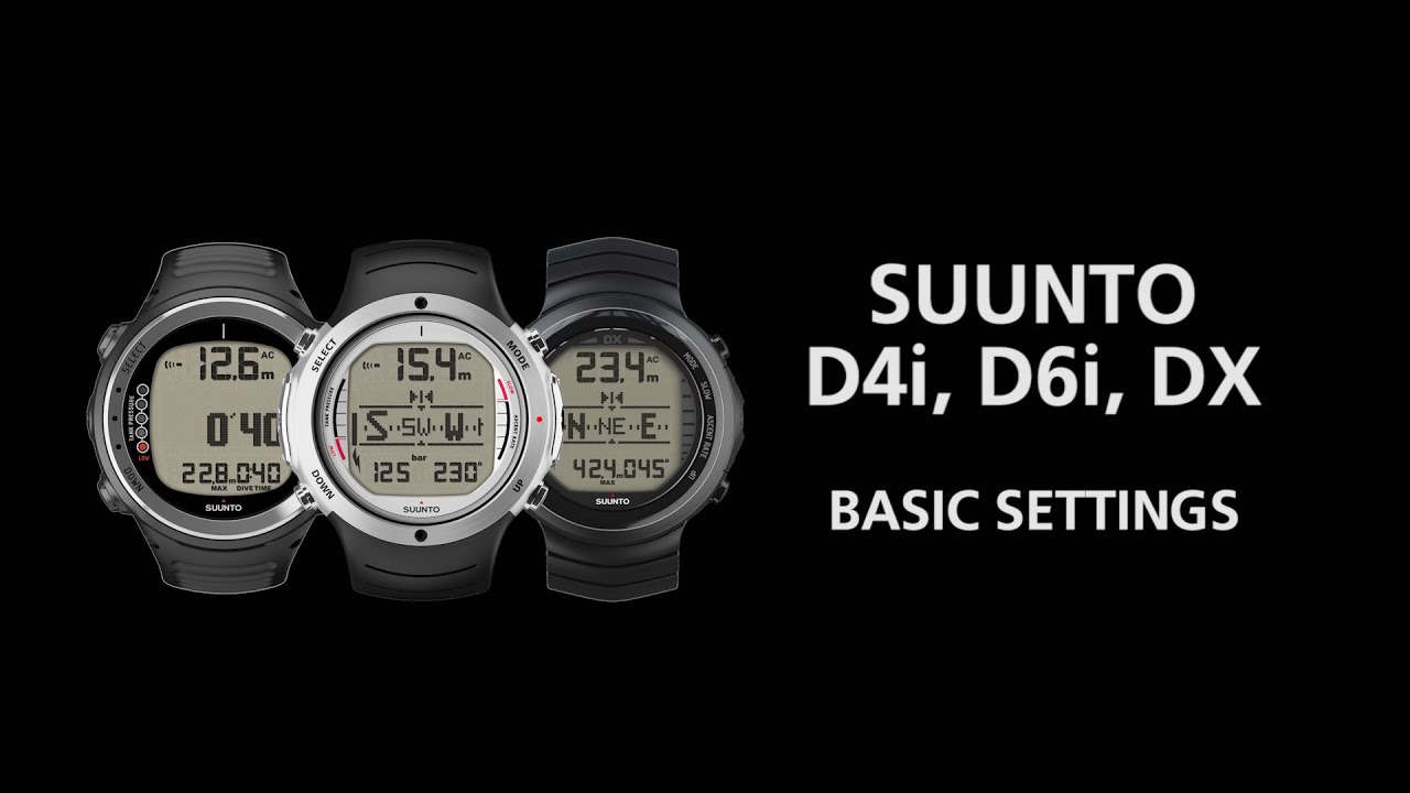 Suunto D-Series - How to change basic settings