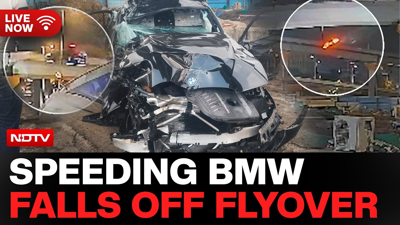 Mumbai BMW Crash News LIVE | Mumbai Coastal Road: BMW Flies Off Bridge, 3 Killed | LIVE