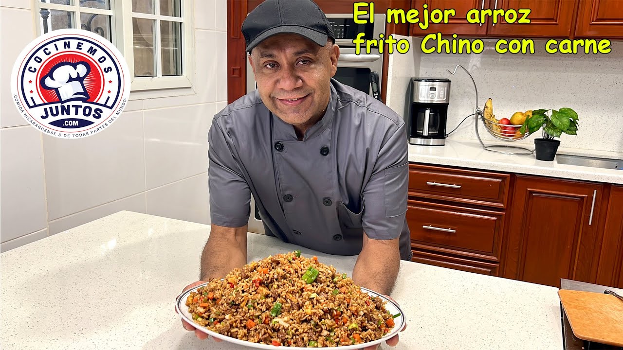 Como hacer el mejor arroz frito chino con carne 🥩