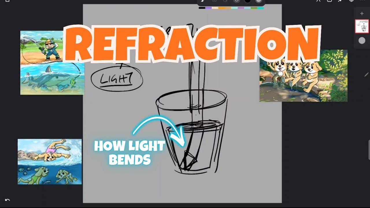 Painting Refraction: How Light Bends (in Water, Glass, etc)