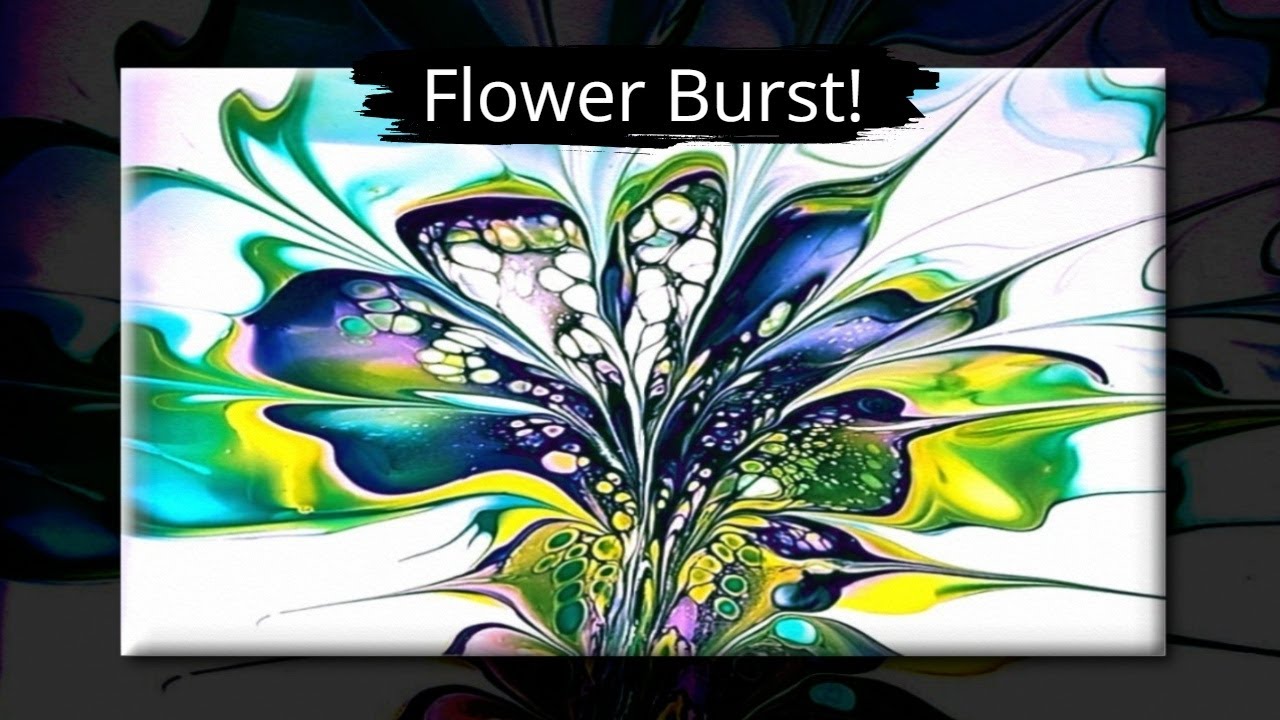 3 Minute INCREDIBLE Fluid Art Flowers with Nature-Inspired Techniques