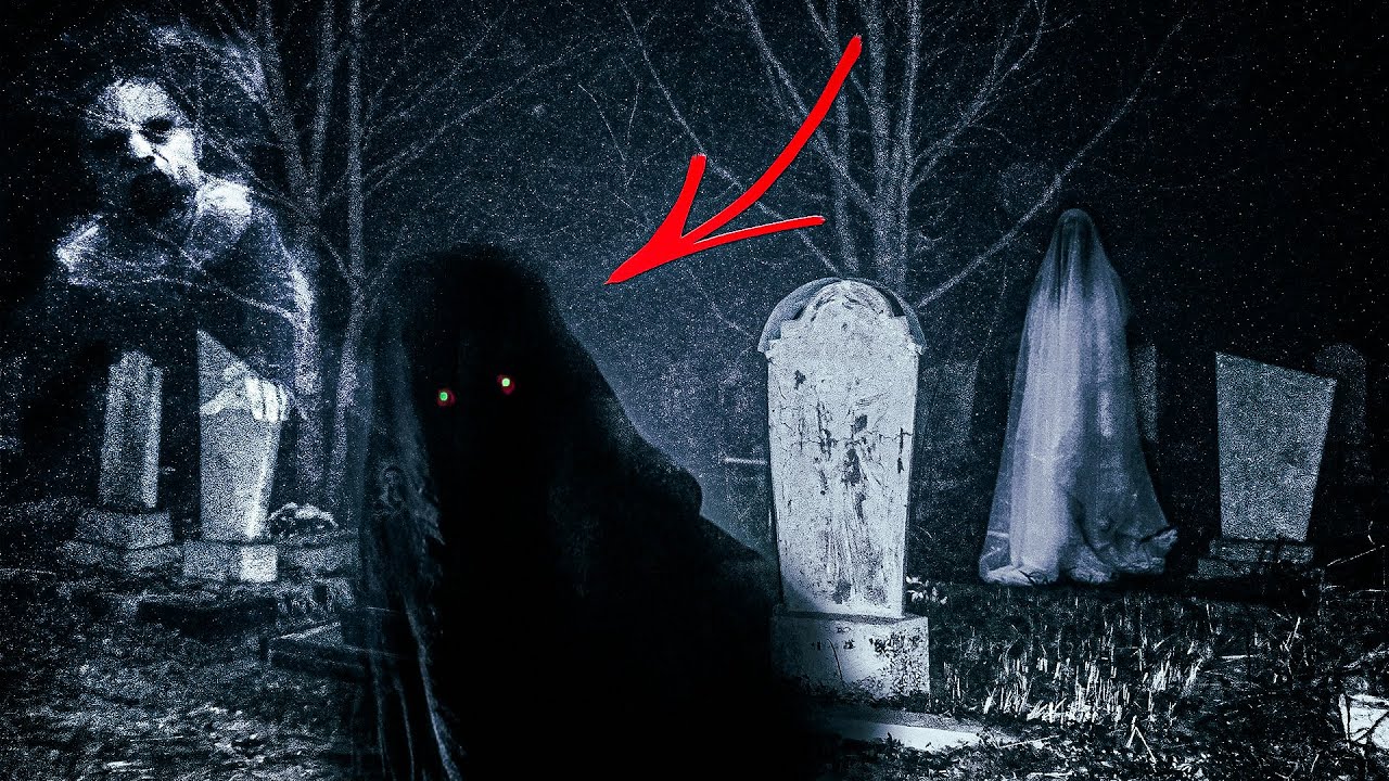 НА ЭТОМ КЛАДБИЩЕ живёт ТЁМНЫЙ ПРИЗРАК &dagger; A DARK GHOST LIVES IN THIS CEMETERY