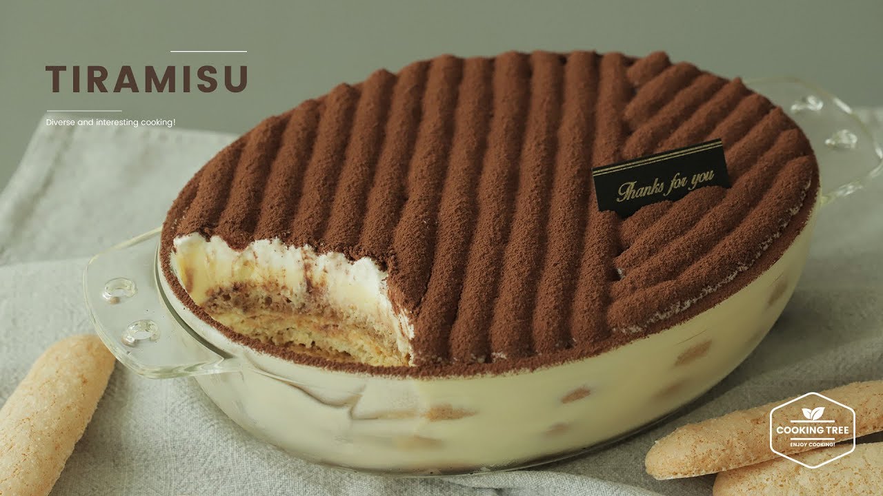 티라미수☕️ + 레이디 핑거 만들기 : Tiramisu + Ladyfingers Recipe : ティラミス | Cooking tree