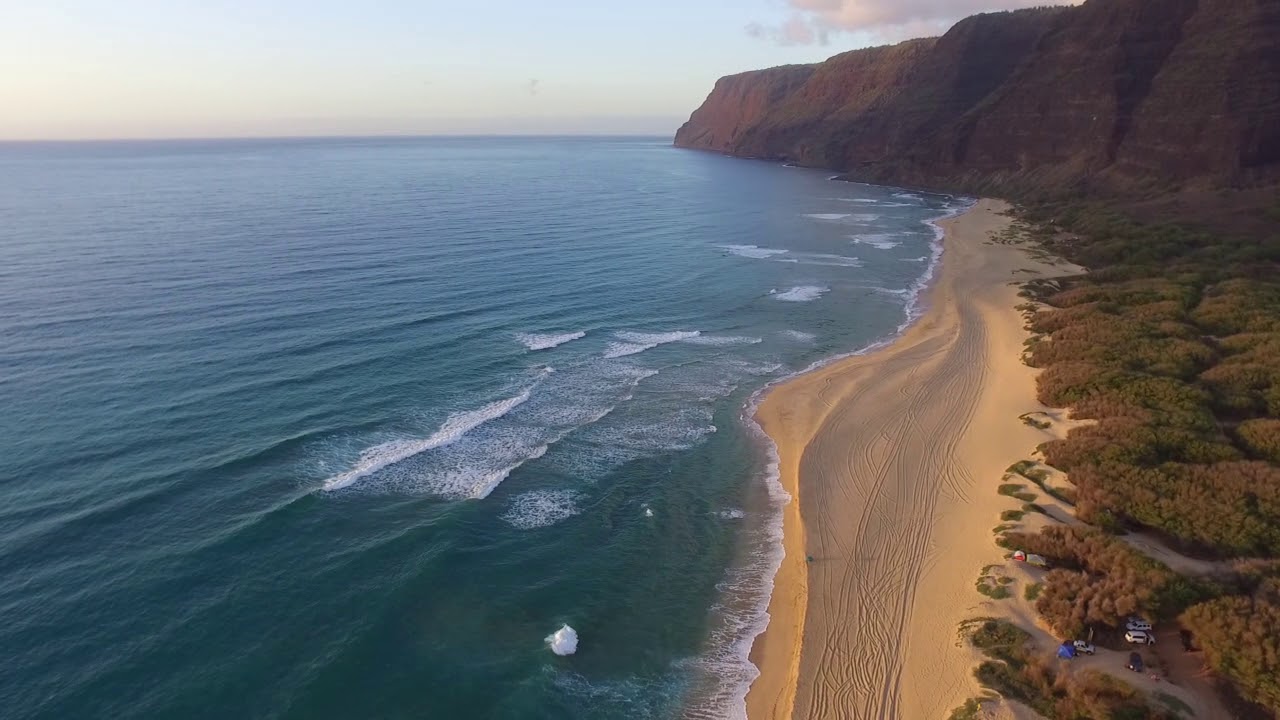 Polihale Beach at Polihale State Park. Kauai, Hawaii 2017