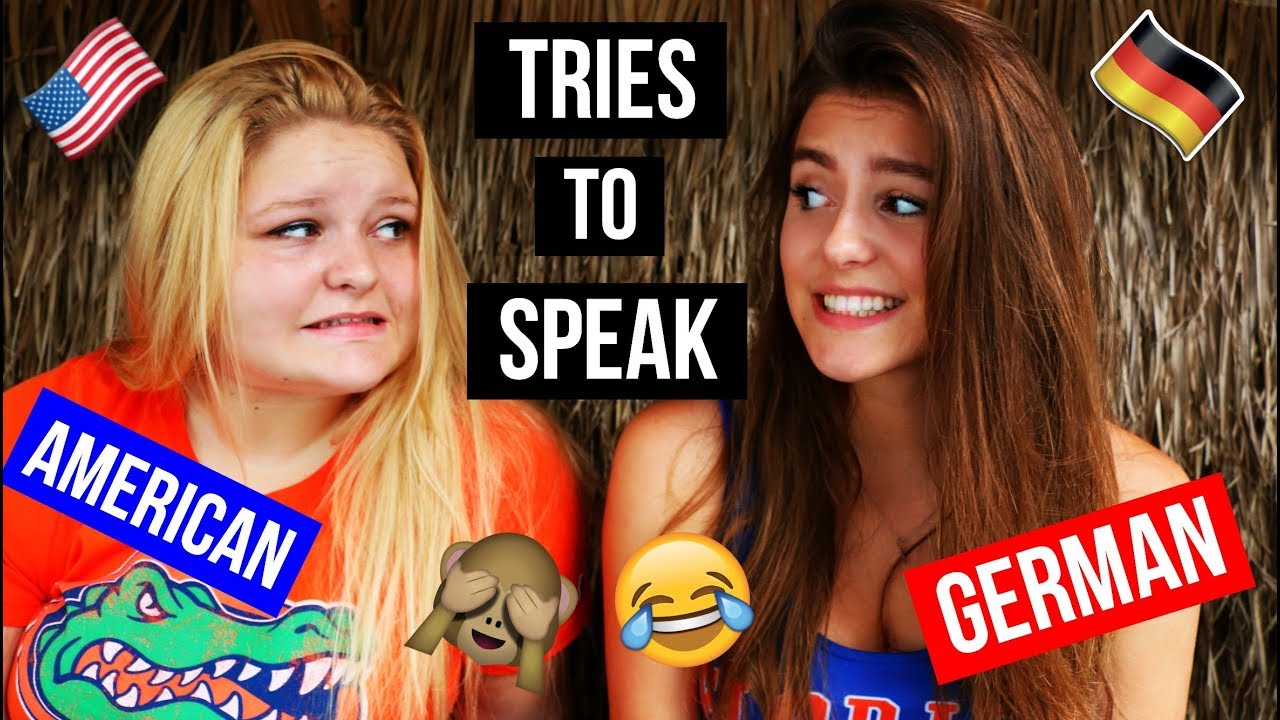 AMERICAN TRIES TO SPEAK GERMAN